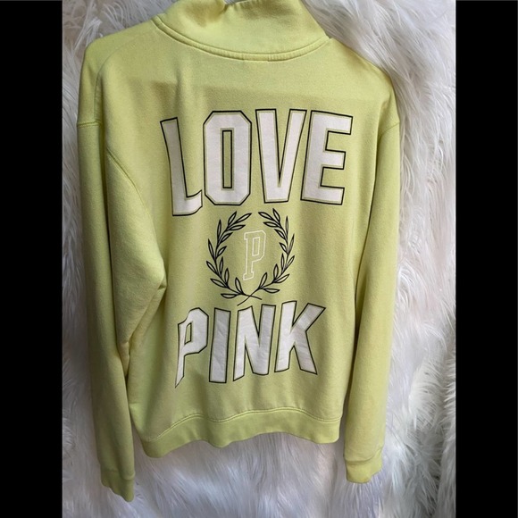 Pink Victoria’s Secret Half Zip Oversized Hoodie S - Picture 1 of 3